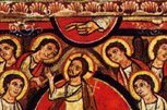 Crocifisso di San Damiano: particolare della mano del Padre