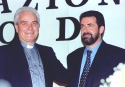 il Rev. Giovanni Traettino con Giuliano
