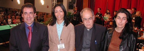 Giuliano Monaco, Maria Ester Cruz, Padre Carlo Colonna e Antonella Fois Giuliano Monaco, Maria Ester Cruz, Padre Carlo Colonna e Antonella Fois