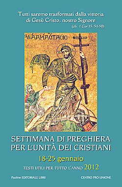 La copertina del programma della settimana di preghiera per l'unità dei cristiani copertina
