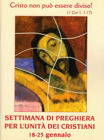 La copertina del programma della settimana di preghiera per l'unità dei cristiani copertina
