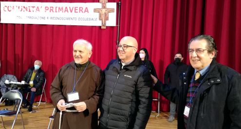 Padre Ignazio Melis, Don Alejandro Festa, Il Presidente Giuliano Monaco Padre Ignazio Melis, Don Alejandro Festa, Il Presidente Giuliano Monaco