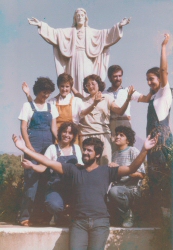 alcuni fondatori della comunità nel 1976 fondatori