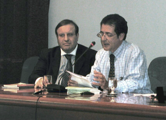 Giuliano Monaco con Matteo Calisi, Presidente della Catholic Fraternity giuliano