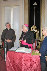 Mons. Ottorino Alberti e il Postulatore P. Paolino Rossi